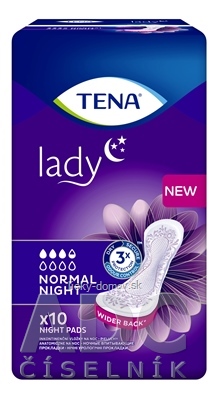 TENA Lady Normal Night inkontinenčné vložky na noc 1x10 ks