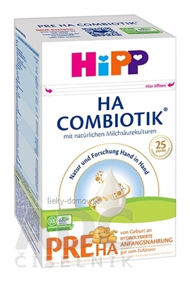 HiPP HA 1 COMBIOTIK, PRE HA počiatočná dojčenska výživa 1x600 g