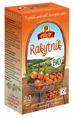 AGROKARPATY elixír BIO RAKYTNÍK prírodný produkt 20x3 g (60 g)