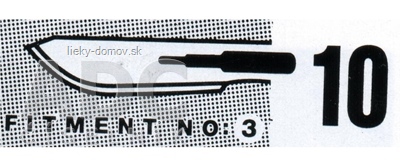 SKALPELOVÉ ČEPIELKY SURGEON č.10 sterilné 1x100 ks