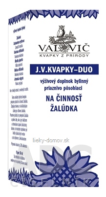 J.V. KVAPKY - DUO na činnosť žalúdka 1x50 ml