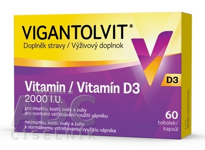 VIGANTOLVIT D3 2000 IU cps 1x60 ks