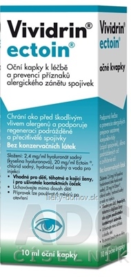 Vividrin ectoin očné kvapky 1x10 ml