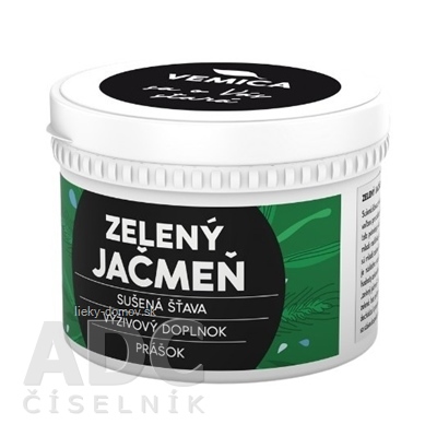 Vemica Zelený JAČMEŇ - sušená šťava prášok 1x100 g