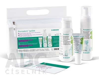 B.BRAUN Prontoderm balíček ProntOral 250 ml + Prontoderm Nasal Gel 30 ml + Prontoderm Foam 200 ml, 1x1 set