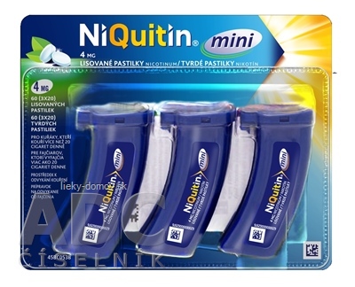 NiQuitin Mini 4 mg pas ord (3x20) 1x60 ks