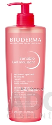 BIODERMA Sensibio Gel moussant jemný čistiaci a odličovací gél 1x500 ml