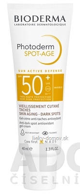 BIODERMA Photoderm SPOT-AGE SPF 50+ gél - krém (inov.2022) 1x40 ml