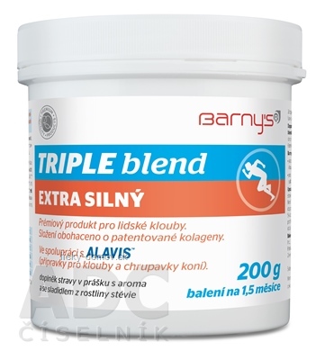 Barnys TRIPLE blend EXTRA SILNÝ prášok, s arómou a sladidlom 1x200 g