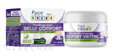 Petit CHENE Massage balm BELLY COMFORT masážny balzam mäta - zázvor 1x40 ml