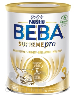 BEBA SUPREME pro 6HM-O 3 mliečna výživa pre malé deti (od ukonč. 12. mesiaca)1x800 g