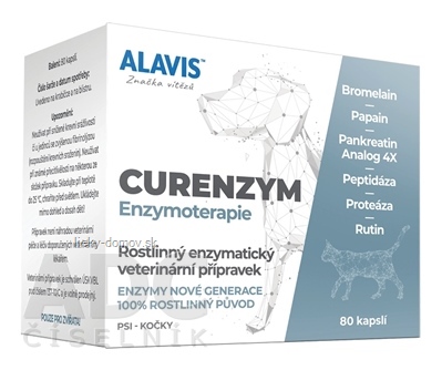ALAVIS CURENZYM ENZYMOTERAPIA cps pre psy a mačky 1x80 ks