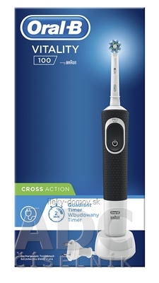 Oral-B VITALITY 100 CROSS Action čierna elektrická zubná kefka 1x1 ks