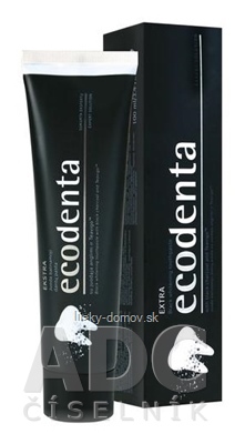Ecodenta EXTRA Black whitening zubná pasta bieliaca (s čiernym uhlím a Teavigo) 1x100 ml