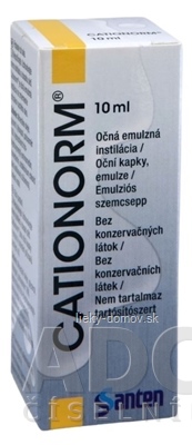 CATIONORM očná emulzná instilácia 1x10 ml