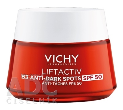 VICHY LIFTACTIV B3 ANTI-DARK SPOTS SPF 50 krém proti pigmentovým škvrnám a vráskam s ochranným faktorom, 1x50 ml
