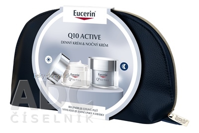 Eucerin Kazeta Q10 ACTIVE denný krém 50 ml + nočný krém 50 ml (Vianoce 2023) 1x1 set