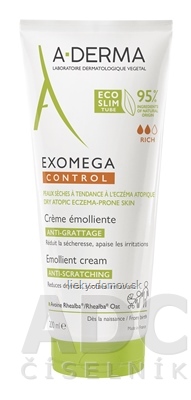 A-DERMA EXOMEGA CONTROL Emolienčný KRÉM (inov.2022, eco tube) 1x200 ml