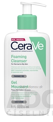 CeraVe ČISTIACI PENIVÝ GÉL na normálnu až mastnú pleť (MB094600) 1x236 ml