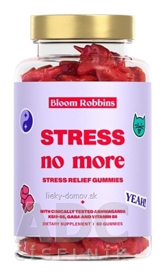 Bloom Robbins STRESS no more žuvacie pastilky - gumíky, jednorožci 1x60 ks