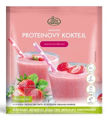 EXPRESS DIET PROTEINOVÝ KOKTEIL instantný, jahodová príchuť, vrecúško 1x59 g