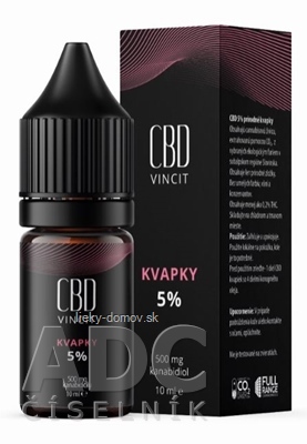 CBD Vincit kvapky 5% 1x10 ml