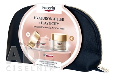 Eucerin Kazeta HYALURON-FILLER + ELASTICITY ROSÉ denný krém 50 ml + nočný krém 50 ml (Vianoce 2023) 1x1 set