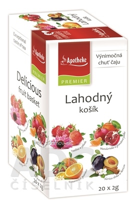 APOTHEKE PREMIER Lahodný košík ovocný čaj (4 druhy) v nálevových vreckách 20x2 g (40 g)