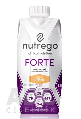 Nutrego FORTE s príchuťou oriešok 12x330 ml