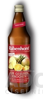 Rabenhorst VITESSE PRE ZDRAVÉ KOSTI ovocná šťava s kalciom a vitamínom D3 1x750 ml