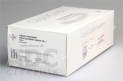 CapsiCards žel. kapsule vel´. 1 - FAGRON transparentné 1100 ks kartón 22x50 ks (1 bal.), 1x1 set