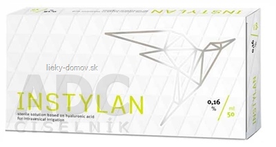INSTYLAN sterilný roztok na intravezikálnu irigáciu, predplnený aplikátor 1x50 ml