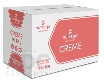 Nutrego CREME s príchuťou čokoláda nutrične kompletná výživa 12x175 g (2100 g)