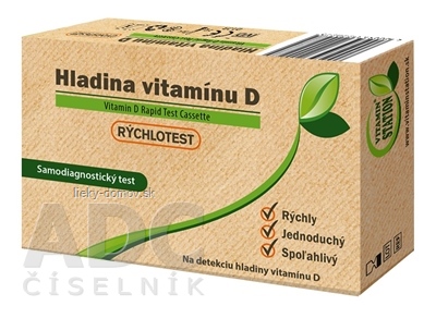 VITAMIN STATION Rýchlotest Hladina vitamínu D samodiagnostický test z krvi, 1x1 set
