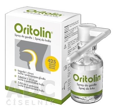 Oritolin sprej do krku - 425 dávok 1x30 ml