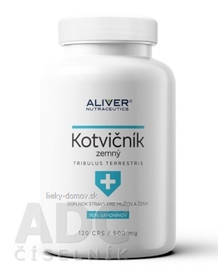 ALIVER Kotvičník zemný cps (Tribulus Terrestris 90% extrakt) 1x120 ks