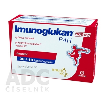 Imunoglukan P4H 100 mg cps (inov. 2021, imunoklub) 30+10 navyše (40 ks)