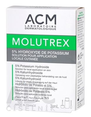 ACM MOLUTREX roztok na ošetrenie kontagiózneho molusku 1x3 ml