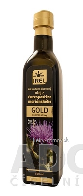 IREL Olej z pestreca mariánskeho GOLD za studena lisovaný 1x500 ml