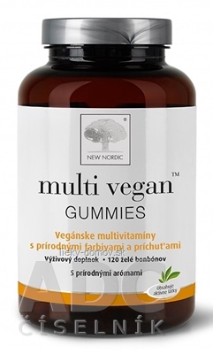 NEW NORDIC multi vegan GUMMIES multivitamínové želé bonbóny 1x120 ks