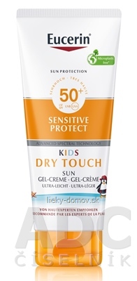 Eucerin SUN SENSITIVE PROTECT SPF 50+ Detský gélový krém na opaľovanie (inov.2023) 1x200 ml