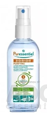 PURESSENTIEL Antibakteriálny roztok ruky a povrchy, esenciálne oleje 1x80 ml