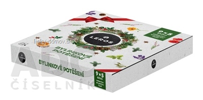 LEROS BYLINKOVÉ POTEŠENIE výber bylinných čajov, 9 druhov po 5 nálevových vrecúšok (62,5 g), 1x1 set