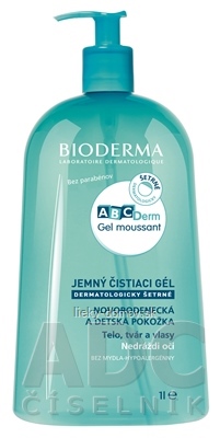 BIODERMA ABCDerm Gel moussant jemný čistiaci gél 1x1 l