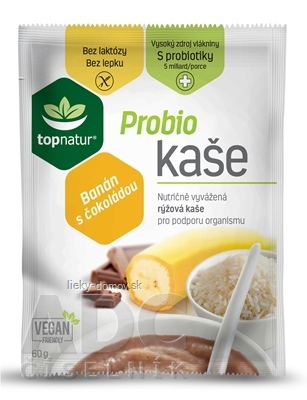 topnatur Probio KAŠA Banán s čokoládou instantná ryžová kaša 1x60 g