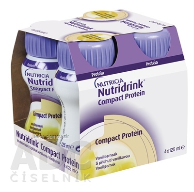 Nutridrink Compact Protein s vanilkovou príchuťou 4x125 ml (500 ml)