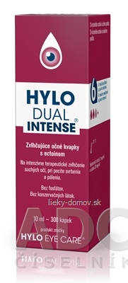 HYLO DUAL INTENSE zvlhčujúce očné kvapky 1x10 ml