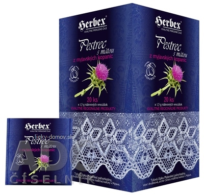 HERBEX PESTREC s MÄTOU z myjavských kopaníc nálevové vrecúška 20x1,5 g (30 g)
