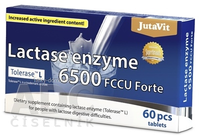 JutaVit Enzým Laktáza 6500 FCCU Forte tbl 1x60 ks