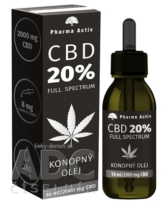 Pharma Activ CBD 20% Full Spectrum KONOPNÝ OLEJ 1x10 ml